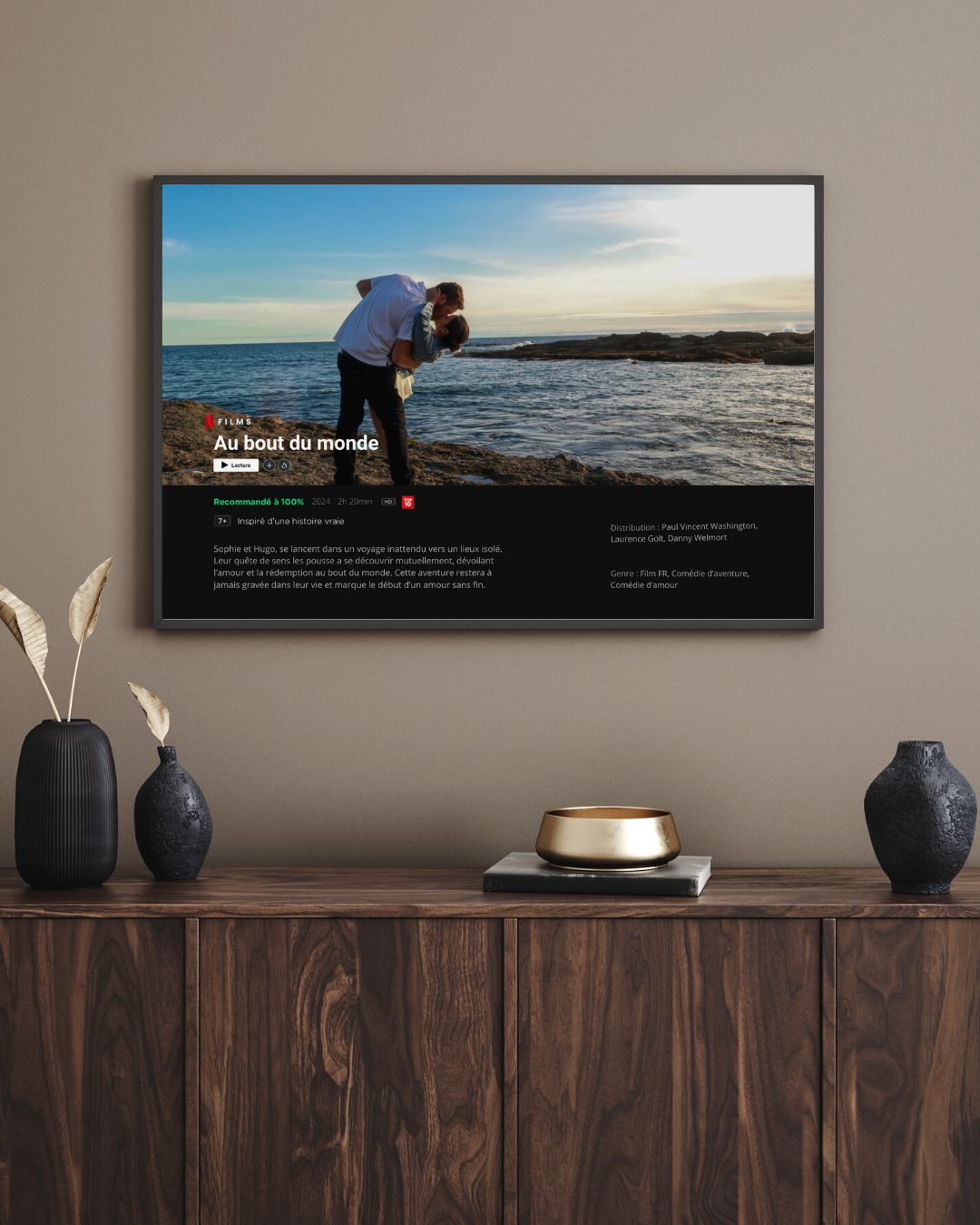 Affiche Netflix FILMS personnalisée